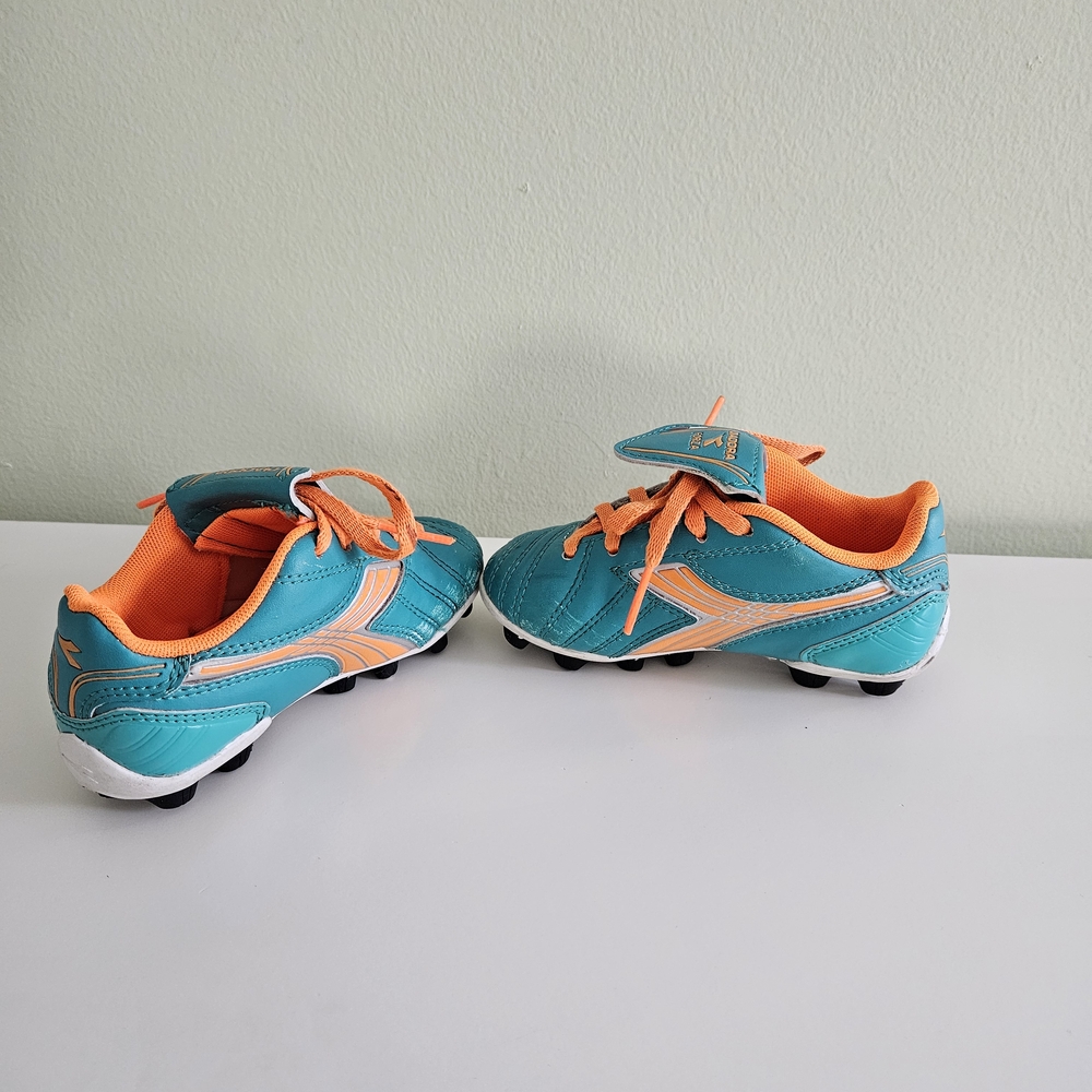 Diadora Kids' Teal and Orange Sneakers